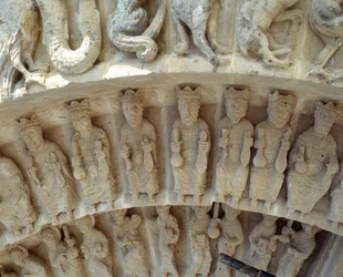 Detail (beeldhouwwerken van het zuidportaal)