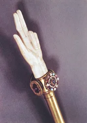 De Hand van Gerechtigheid van de koningen van Frankrijk, uit de schat van Saint-Denis