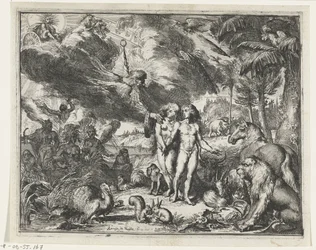 Adam en Eva in het paradijs