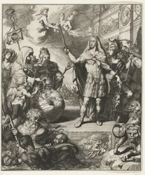 Allegorisch portret van Karel II van Spanje