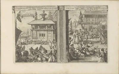 Japanse koophandel; Hof van de koning van de Calaminhans