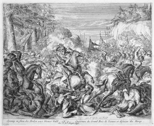 Wenen Prentencyclus, Poolse Cavalerie Begint de Slag in het Wenenbos, 1683