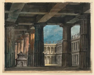 Toneelontwerp, Klassieke Loggia en Binnenplaats