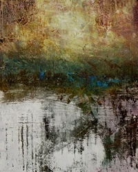 Abstracte bosweerspiegeling