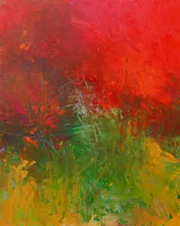 Levendig abstract landschap