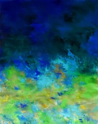 Levendig abstract landschap