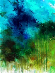 Levendig blauwgroen abstract