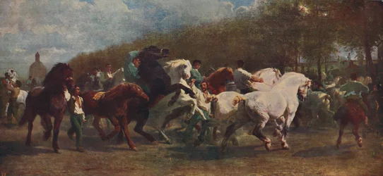 De paardenmarkt, 1855, ca. 1915