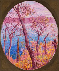Bomen aan de zee, ca. 1910-14