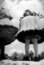 Dames in Hongaarse traditionele kleding