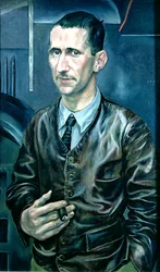 Bertolt Brecht (1898-1956) (oil on canvas)