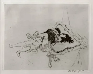 Liefdesscène in de tent