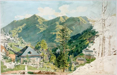 Uitzicht op Gastein met Gamskarkogel