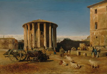 De Vesta-tempel in Rome