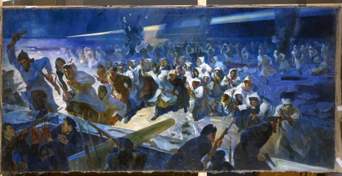 Het Rode Leger valt Krondstadt aan in maart 1921