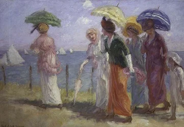 Promenade op het Strand