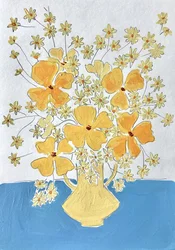Felgeel stilleven