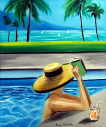 Ocean Daydreaming, 2025 (olieverf op doek)