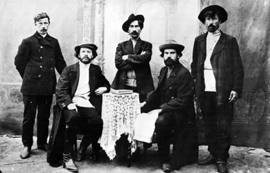 Leden van de Russische terroristische groepering Narodnaja Volja, ca. 1870-80