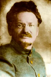 Portret van Leon Trotski (Trotski), Russisch theoreticus en politicus (1879-1940), 20e eeuw (foto)