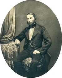 Portret van de filoloog en taalkundige Yakov K. Groth