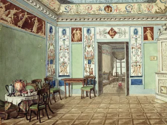 Neoklassieke Etruskische Ontbijtkamer, 1820