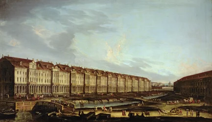 Uitzicht op de Twaalf Colleges in Sint-Petersburg