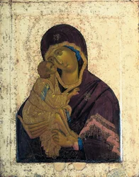 De Maagd van de Don Dubbelzijdige Icoon, c. 1390