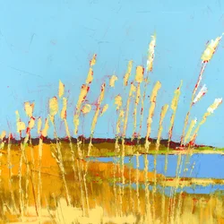 Wind, 2025, acryl op houten paneel