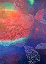 Levendige abstracte stippen