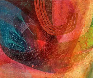 Levendige abstracte stroming
