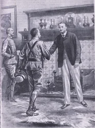 Toen Kimberley werd ontzet door French. Generaal French en Cecil Rhodes, illustratie uit Cassells Romance of Famous Lives, ca. 1940