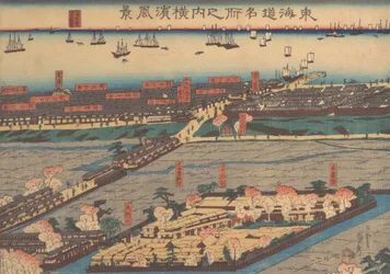 Landschapszicht in Yokohama
