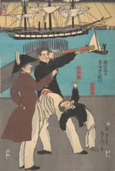 Russen Genieten van een Vakantie in Yokohama, 1861