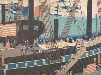 Yokohama-handel: Westerlingen laden vracht