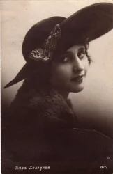 Vera Kholodnaya, Russische stomme filmactrice, 1917