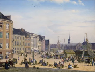 Hojbro Plads, een Marktplein in Kopenhagen