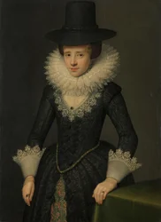 Portret van Anna Boudaen Courten (1599-1622)