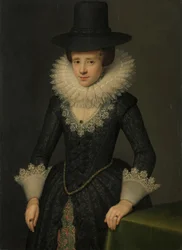 Portret van Anna Boudaen Courten