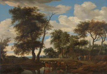Uitzicht op een dorp
