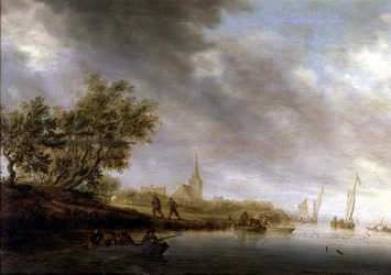 Bebost Rivierlandschap met Aken