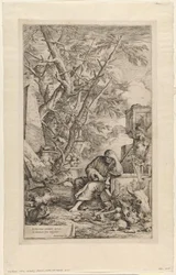 Democritus in meditatie