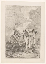 Scylla vlucht voor Glaucus