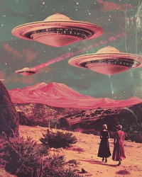 Ontmoeting met een UFO in de woestijn