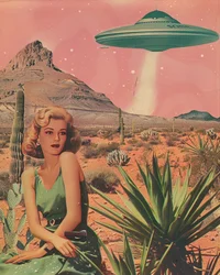 Ontmoeting met een UFO in de woestijn
