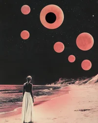 Pink Beach Kosmische Droom