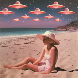 Retro Beach UFO