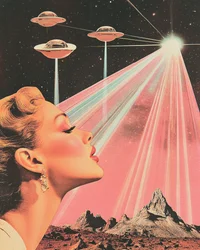 Retro ruimte-glamour