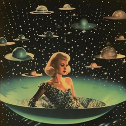 Retro ruimteglamour