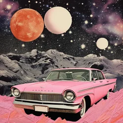 Vintage Pink Space Drive